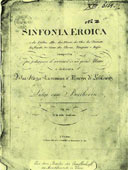 Ludwig van Beethoven : partition de la Troisime Symphonie, l'Hroque...